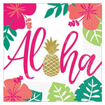 Салфетки большие ALOHA Фламинго, 16шт