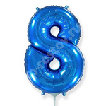 Шар цифра "8" , 40см Blue под воздух