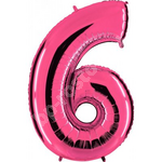 Шар цифра "6" или "9" , 101см Pink