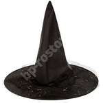Шляпа Ведьмы черная с кристаллами, 41см