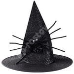 Шляпа Ведьмы Паук, черная, 38см