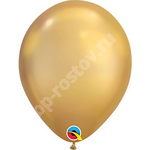 Шарик Qualatex 28см Хром Gold