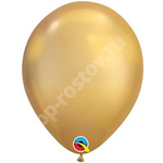 Шарик Qualatex 18см Хром Gold