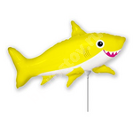 Шар Мини фигура Акула весёлая желтая