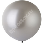 Большой шар 100см 38 мет серебряный