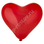 Шары Сердце 44см Кристалл Красное