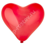 Шар Сердце 63см пастель Красное