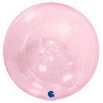 Шар 38см Bubble розовый Кристалл Pink