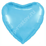 Шар сердце 76см Пастель Cool Blue