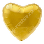 Шар сердце 76см Металлик Gold