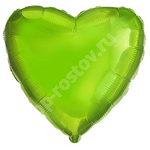 Шарик Сердце 45см Lime Green