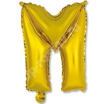 Шар Мини буква "М", 36см Gold