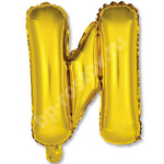 Шар Мини буква "И", 36см Gold